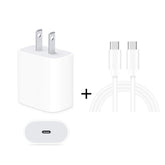 2 in 1 Single USB-C / Type-C Port Travel Charger + 3A PD 3.0 USB-C / Type-C to USB-C / Type-C Fast Charge Data Cable Set, Cable Length: 2m, 18W 2m